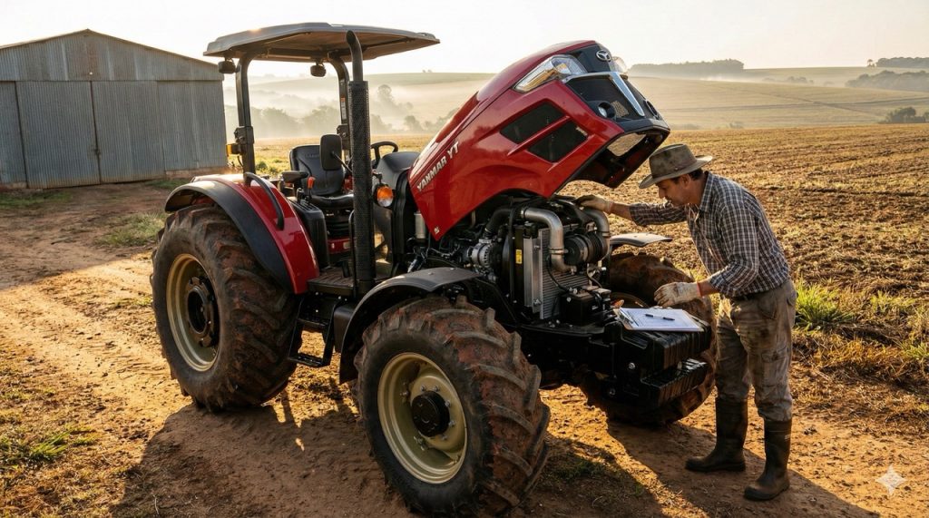Checklist de operação de um trator agrícola
