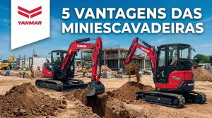 5 vantagens da miniescavadeira