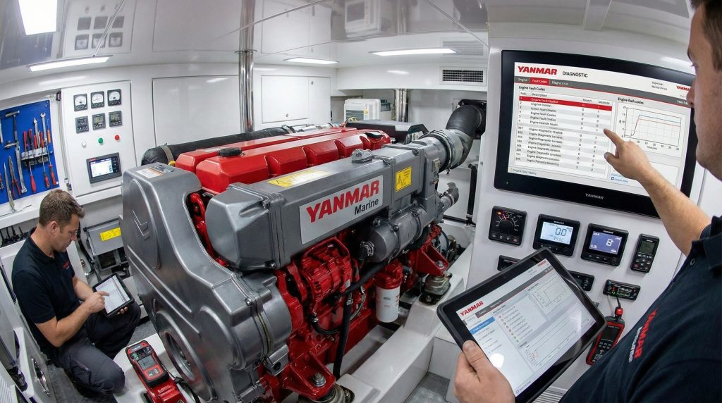 Diagnóstico Rápido a Bordo: 8 Sinais de Problema em Motores Marítimos Yanmar e o Que Fazer