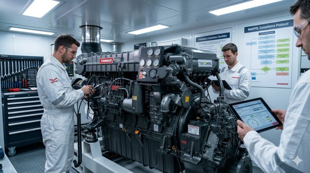 Preparação para Fiscalizações Ambientais em Motores Marítimos YANMAR